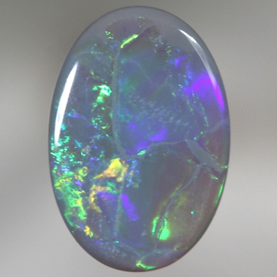 SOLID SEMI BLACK OPAL Bright rolling flashes